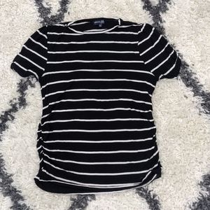 Maternity strip shirt